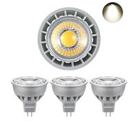 I-SHUNFA Bombillas LED MR16,AC/DC 12V,500LM Blanco Natural 4000K Foco,Bombilla LED 5W Reemplazo para Bombillas Halógenas 50W, Sin Parpadeo No Regulable 45° Ángulo de Haz LED Spot MR16(Pack de 4)