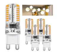 I-SHUNFA G9 bombillas LED 3000 Kelvin luz blanca cálida 2.5W-2.8W 210LM reemplazo para 25W-28W bombilla halógena AC220V ahorro de energía LED bombilla pequeña [5 piezas ]