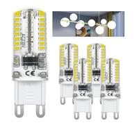 I-SHUNFA G9 bombillas LED 6000 Kelvin luz blanca fría, 2.5W-2.8W 210LM reemplazo para 25W-28W bombilla halógena AC220V ahorro de energía LED bombilla pequeña [5 piezas ]