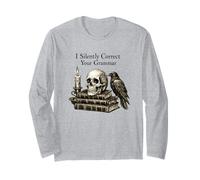 I Silently Correct Your Grammar Skull Raven Funny Teacher Manga Larga