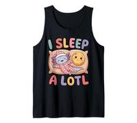 I Sleep A Lotl, Cute Axolotl Sleeping Camiseta sin Mangas
