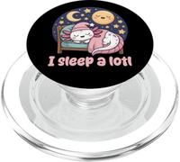 I Sleep A Lotl, Cute Axolotl Sleeping PopSockets PopGrip para MagSafe