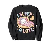 I Sleep A Lotl, Cute Axolotl Sleeping Sudadera