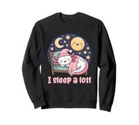 I Sleep A Lotl, Cute Axolotl Sleeping Sudadera