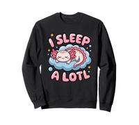 I Sleep A Lotl, Cute Axolotl Sleeping Sudadera