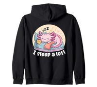 I Sleep A Lotl, Cute Axolotl Sleeping Sudadera con Capucha