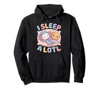 I Sleep A Lotl, Cute Axolotl Sleeping Sudadera con Capucha