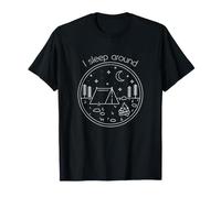 I Sleep Around Funny Minimalistic Art Camping & Hiking Camiseta
