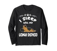 I Sleep with My German Shepherd Dog Sleeping Puppy Dogs Manga Larga