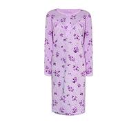 i-Smalls Camisón térmico de forro polar súper suave de manga larga para mujer, Lila, XXL