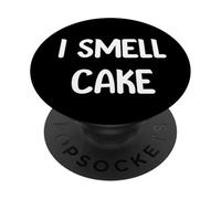 I Smell Cake Funny Food Lover Design Tees Mugs and Decor PopSockets PopGrip Adhesivo