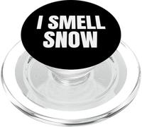 I Smell Snow Funny Christmas Time Winter Weather Snowflakes PopSockets PopGrip para MagSafe
