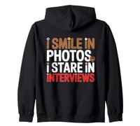 I Smile IN Photos I Stare IN INTERVIEWS Sudadera con Capucha