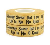 I Solemnly Swear That I am Up to No Good HP Mischief Managed Map 2 m x 22 mm de ancho para decoración de tartas de cumpleaños, cinta e ideas para regalo, lazos para envolver cajas de globos y tarjetas