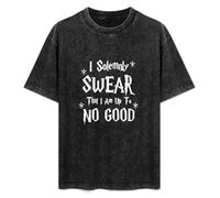 I Solemnly Swear That I Am Up To No Good T-Shirt Mens Unisex Black Tees M