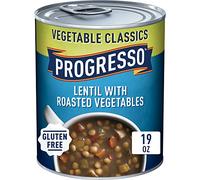 - I - Sopa de verduras con forma de lentejas y verduras Progresso Stewing 538.6 g