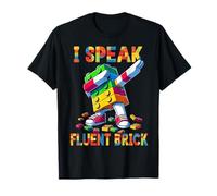 I Speak Fluent Brick Funny Blocks Master Builder Dabbing Camiseta