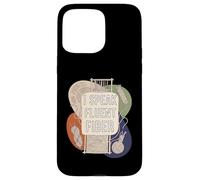 I Speak Fluent Fiber Funny Weaver Knitting Yarn Craft Carcasa para iPhone 15 Pro MAX