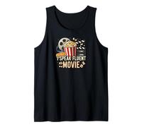 I Speak Fluent Movie Popcorn Film Lover Cinema Fan Camiseta sin Mangas