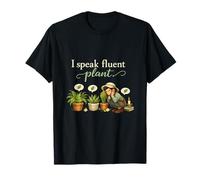 I Speak Fluent Plant Cottagecore Plant Diseño para Padres Camiseta