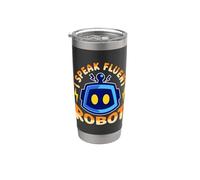 I Speak Fluent Robot Machine Learning Ingeniería Robótica Vaso térmico de acero inoxidable de doble pared