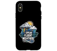 I Speak Fluent Weather Funny Meteorologist Forecast Carcasa para iPhone X/XS