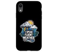 I Speak Fluent Weather Funny Meteorologist Forecast Carcasa para iPhone XR