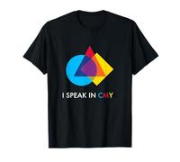 I Speak In CMYK Color Theory Imprenta Diseñador Gráfico Camiseta