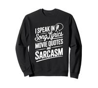 I Speak in Song Lyrics Citas de películas y Humor Sarcasmo Sudadera