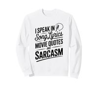 I Speak in Song Lyrics Citas de películas y Humor Sarcasmo Sudadera