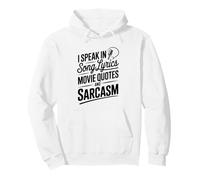 I Speak in Song Lyrics Citas de películas y Humor Sarcasmo Sudadera con Capucha