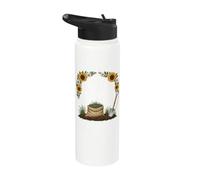 I Spend My Free Time with Hoes and Dirt Bags Gardening Funny Stainless Steel Insulated Water Bottle
