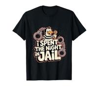 I Spent The Night In Jail Regret Alibi Jokes Camiseta