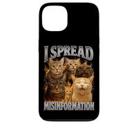 I Spread Desinformación Gatos Retro 90s Gráfico ronroneo fects Carcasa para iPhone 13