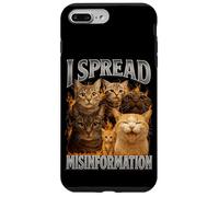 I Spread Desinformación Gatos Retro 90s Gráfico ronroneo fects Carcasa para iPhone 7 Plus/8 Plus