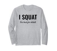 I Squat See Back for Details Gym Workout This Is Why I Squat Manga Larga