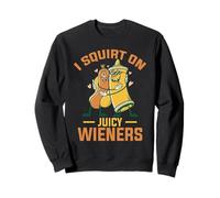 I Squirt On Juicy Wieners Funny BBQ Ketchup Design Sudadera