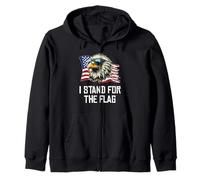 I Stand for The Flag, American Eagle Sun Glasses Sudadera con Capucha