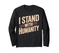 I Stand with Humanity Apoyo Mundial de bondad - Manga Larga