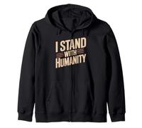 I Stand with Humanity Apoyo Mundial de bondad - Sudadera con Capucha