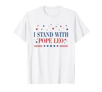 I Stand with Pope Leo Patriotic Catholic Supporter American Camiseta