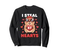 I Steal Hearts Capybara Cute Kawaii Happy Valentine Heart 67 Sudadera