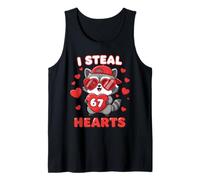 I Steal Hearts Raccoon Cute Kawaii Happy Valentine Heart 67 Camiseta sin Mangas