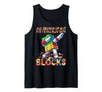 I Still Play with Blocks Funny Blocks Bricks Master Builder Camiseta sin Mangas