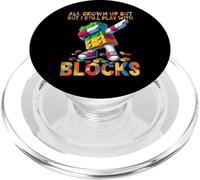 I Still Play with Blocks Funny Blocks Bricks Master Builder PopSockets PopGrip para MagSafe