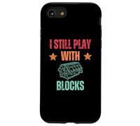 I Still Play with Blocks Funny Car Engine Lover Mechanic Carcasa para iPhone SE (2020) / 7/8