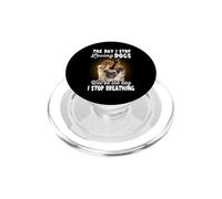 I Stop Loving Dogs Will Be The Day I Stop Breathing Dog PopSockets PopGrip para MagSafe
