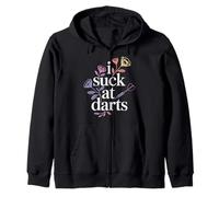 I Suck At Darts Bad Aim Casual Pub Games |- Sudadera con Capucha