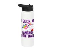 I Suck at Fantasy Football Last Place Fantasy Football Loser Stainless Steel Insulated Water Bottle