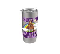 I Suck at Fantasy Football Last Place Fantasy Football Loser Vaso térmico de acero inoxidable de doble pared